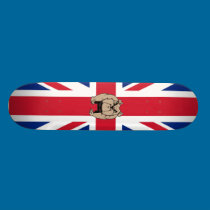 bouledogue des anglais de planche à roulettes planches à roulettes