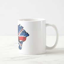 Bouledogue d'Union Jack Tasse
