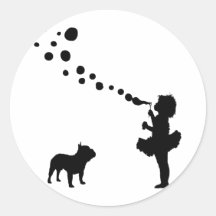 Bouledogue français autocollant