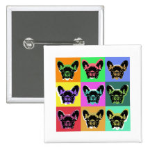 Bouledogue français badges