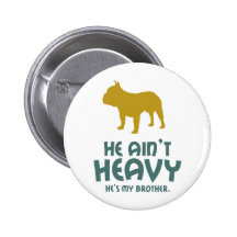 Bouledogue français badges avec agrafe