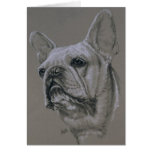 Bouledogue français carte de vœux