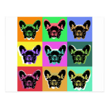 Bouledogue français carte postale