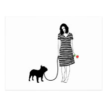 Bouledogue français carte postale