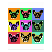 Bouledogue français cartes postales