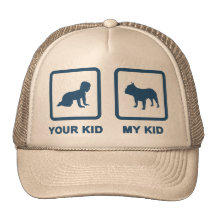 Bouledogue français casquette de camionneur