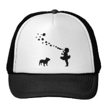 Bouledogue français casquettes de camionneur