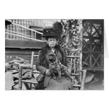 Bouledogue français de champion, les années 1920 cartes de vœux