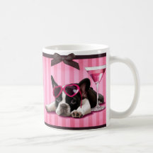 Bouledogue français de cocktail mugs à café