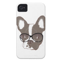 Bouledogue français élégant coques iPhone 4