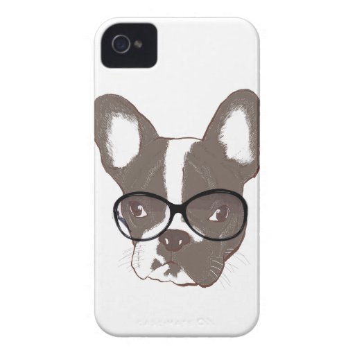 Bouledogue français élégant coques iPhone 4