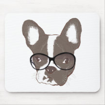 Bouledogue français élégant tapis de souris