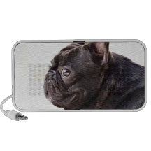 Bouledogue français haut-parleurs iPod