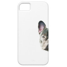 Bouledogue français "jetant un coup d'oeil" le cas coque iPhone 5 Case-Mate