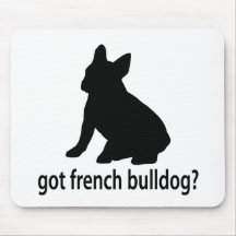 Bouledogue français obtenu tapis de souris
