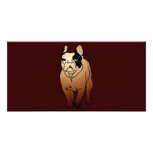 Bouledogue français photocartes personnalisées