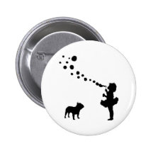 Bouledogue français pin's avec agrafe