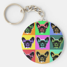 Bouledogue français porte-clefs