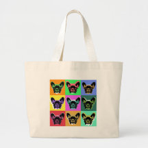 Bouledogue français sacs de toile