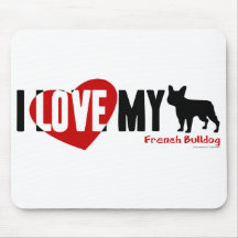 Bouledogue français tapis de souris