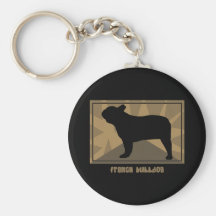 Bouledogue français terreux porte-clé