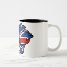 Bouledogue impressionnant d'Union Jack Tasse