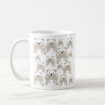 Bouledogues anglais, blancs. Modèle de chiens Tasse À Café