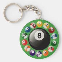 BOULES DE BILLARDS PORTE-CLÉS
