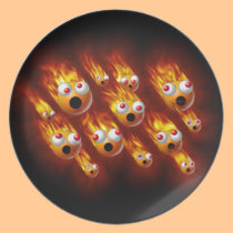 boules de feu assiettes