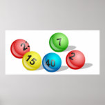 Boules de loterie affiche