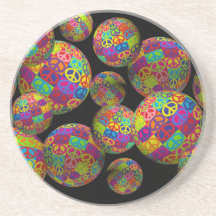 Boules personnalisables de paix de bruit dessous de verre
