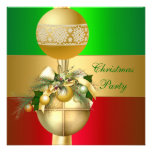 Boules vert clair rouges d'or de fête de Noël d'in