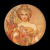 Bouquet d'Alphonse (Alfons) Mucha magnets