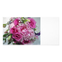 Bouquet de mariage photocarte personnalisée