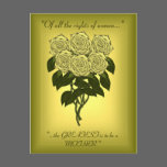 Bouquet de Rose jaune (jour de mères) cartes postales