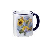 Bouquet de tournesol d'été tasse à café