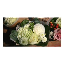 Bouquet des fleurs photocartes personnalisées