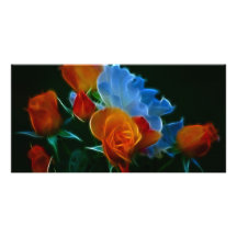 Bouquet des roses et de la signification cartes avec photo