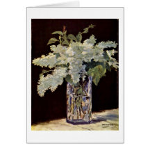 Bouquet encore lilas par Edouard Manet Carte De Vœux