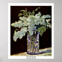 Bouquet encore lilas par Manet Edouard Affiche
