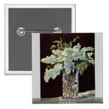 Bouquet encore lilas par Manet Edouard Badges Avec Agrafe