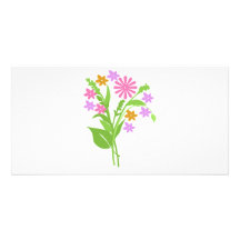 Bouquet exclusif des fleurs ! modèle pour photocarte