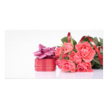 bouquet of roses photocarte