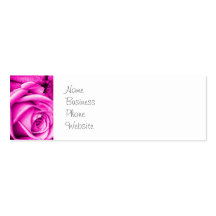Bouquet rose assez magenta de fleur de roses carte de visite