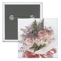 Bouquet rose savoureux de fleur badges