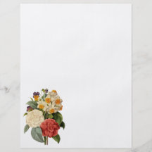 Bouquet vintage de mariage, fleurs de floraison prospectus en couleur