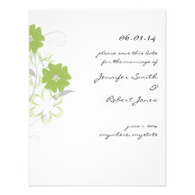 Bourgeonnement Romance dans des économies de vert  Invitations Personnalisables