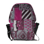 Bourse rose de sac messenger à édredon de travail  besace