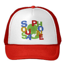 Bousculade de sousaphone casquettes de camionneur