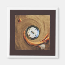 Boussole de Faux en sable Magnets Pour Réfrigérateur